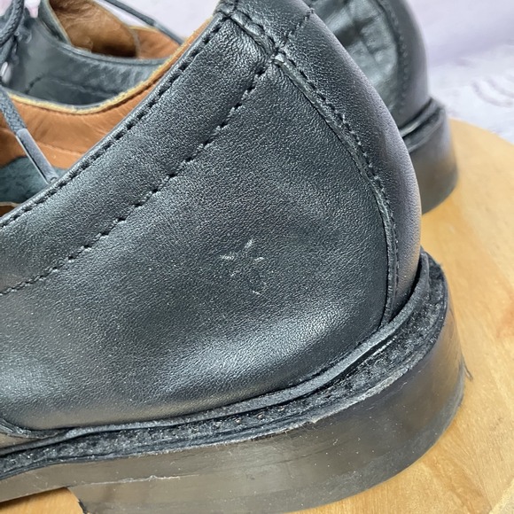 Frye Mens 11D Black Leather Cap Toe Oxford Dress Shoes‎ Made Mexico main image 9